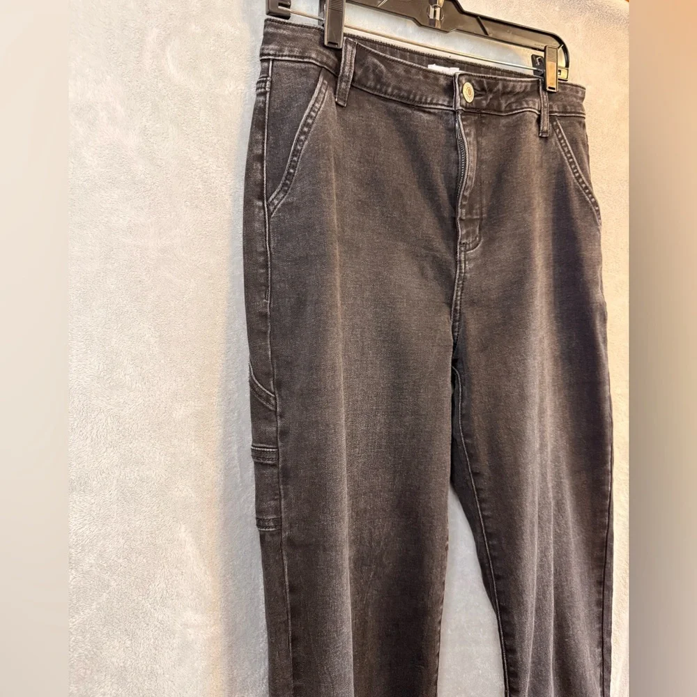 STS Blue Women's Faded Black -Wide Leg Cargo Tall Jeans - Picture 3 of 13